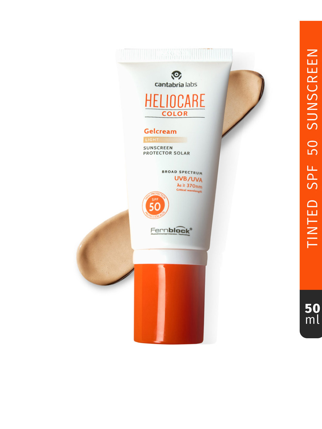 CANTABRIA LABS Color Gel Cream SPF 50 Tinted Sunscreen With Green Tea - 50 ml