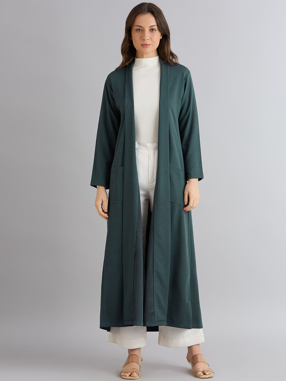 Smarty Pants Lightweight Longline Open Front Jacket