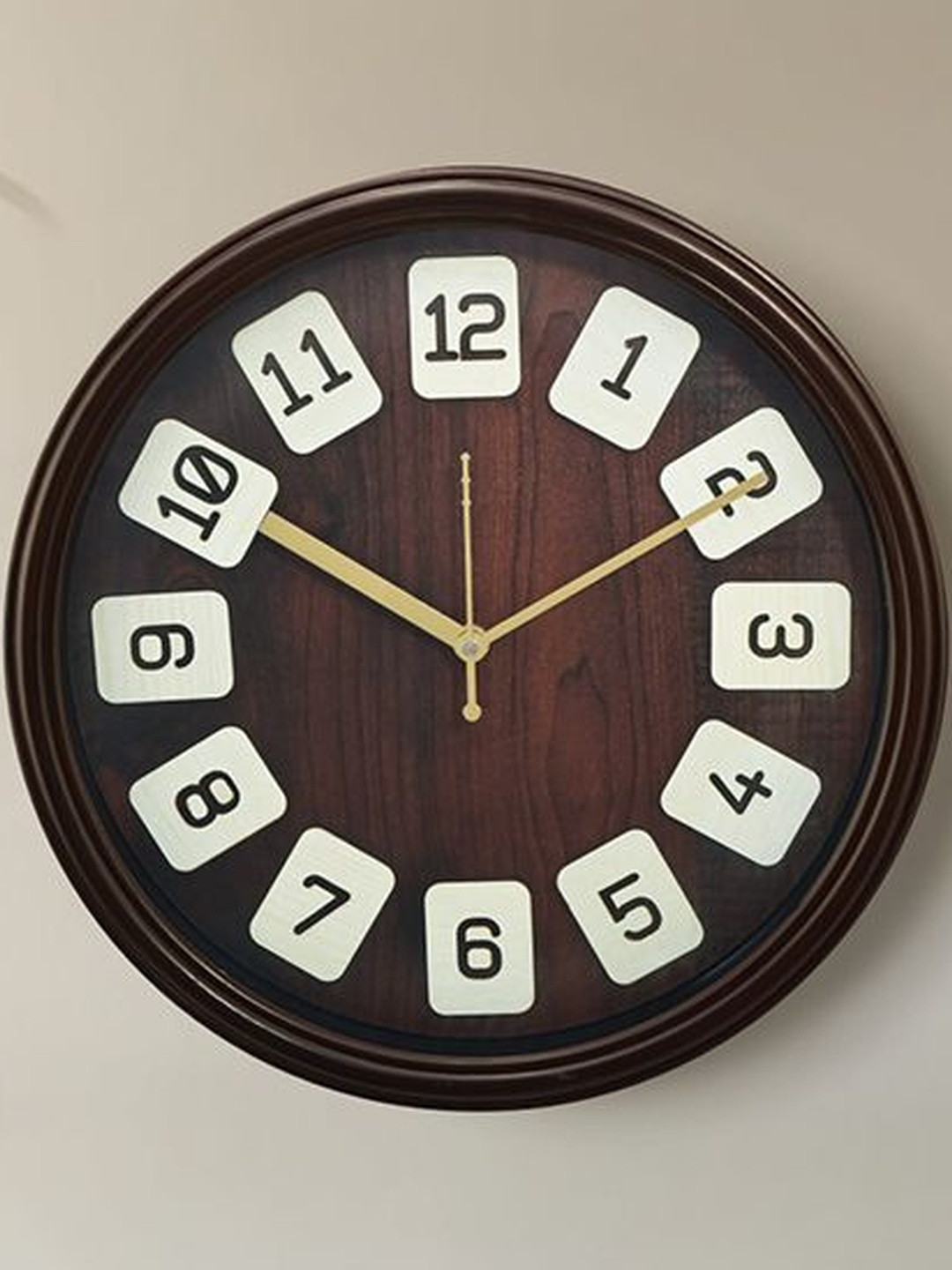 Myntra Elegant Homes Vintage Brown Wall Clock