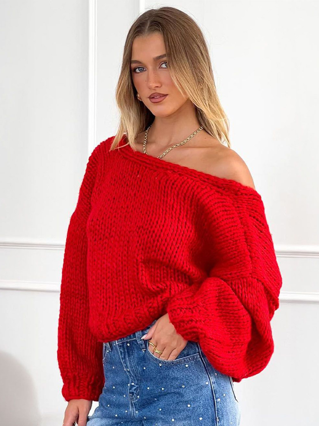 StyleCast Women Off-Shoulder Cardigan