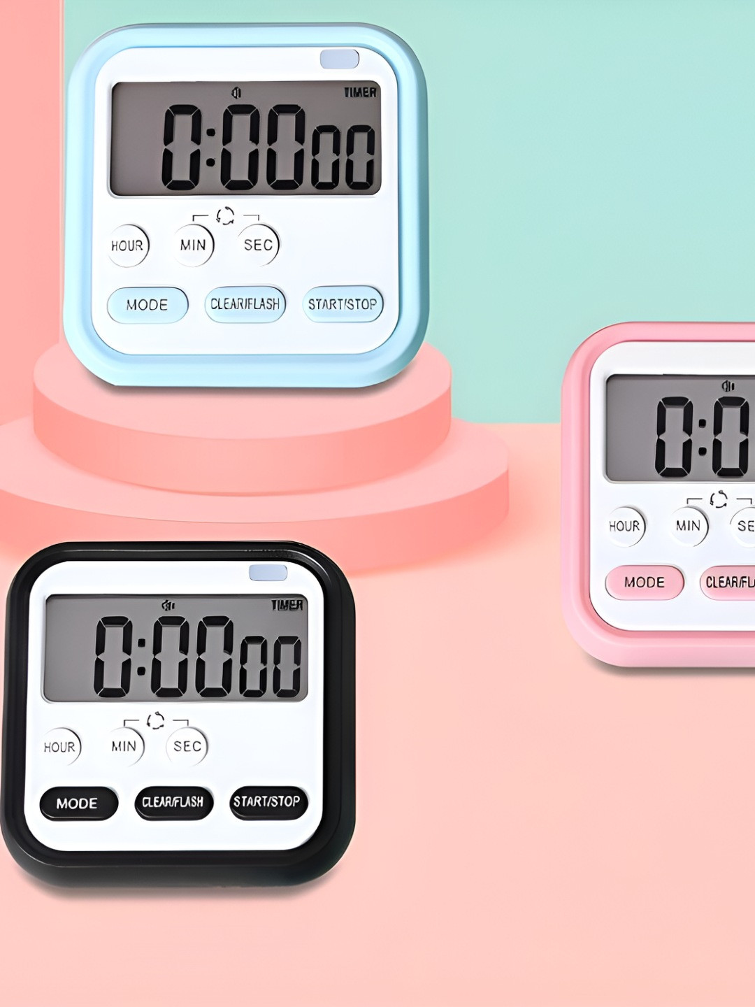 Virtuous Blue Digital Kitchen Timer & Stopwatch