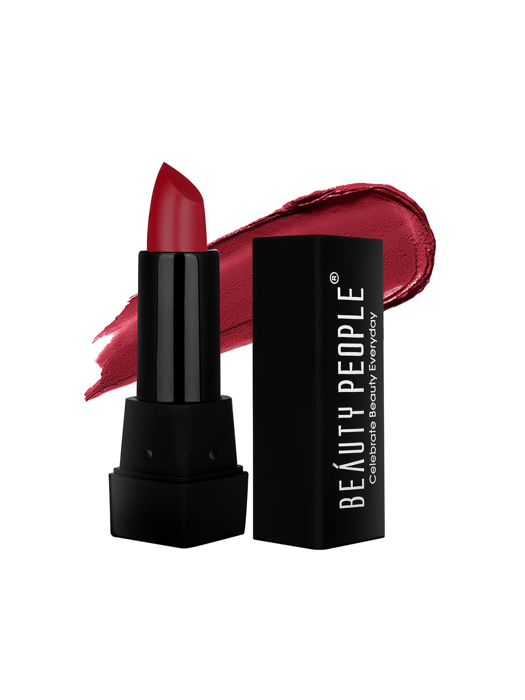 Beauty People Pure Smooth & Light Weight Long Wear Matte Lipstick- 3.8 g - Deep Pink