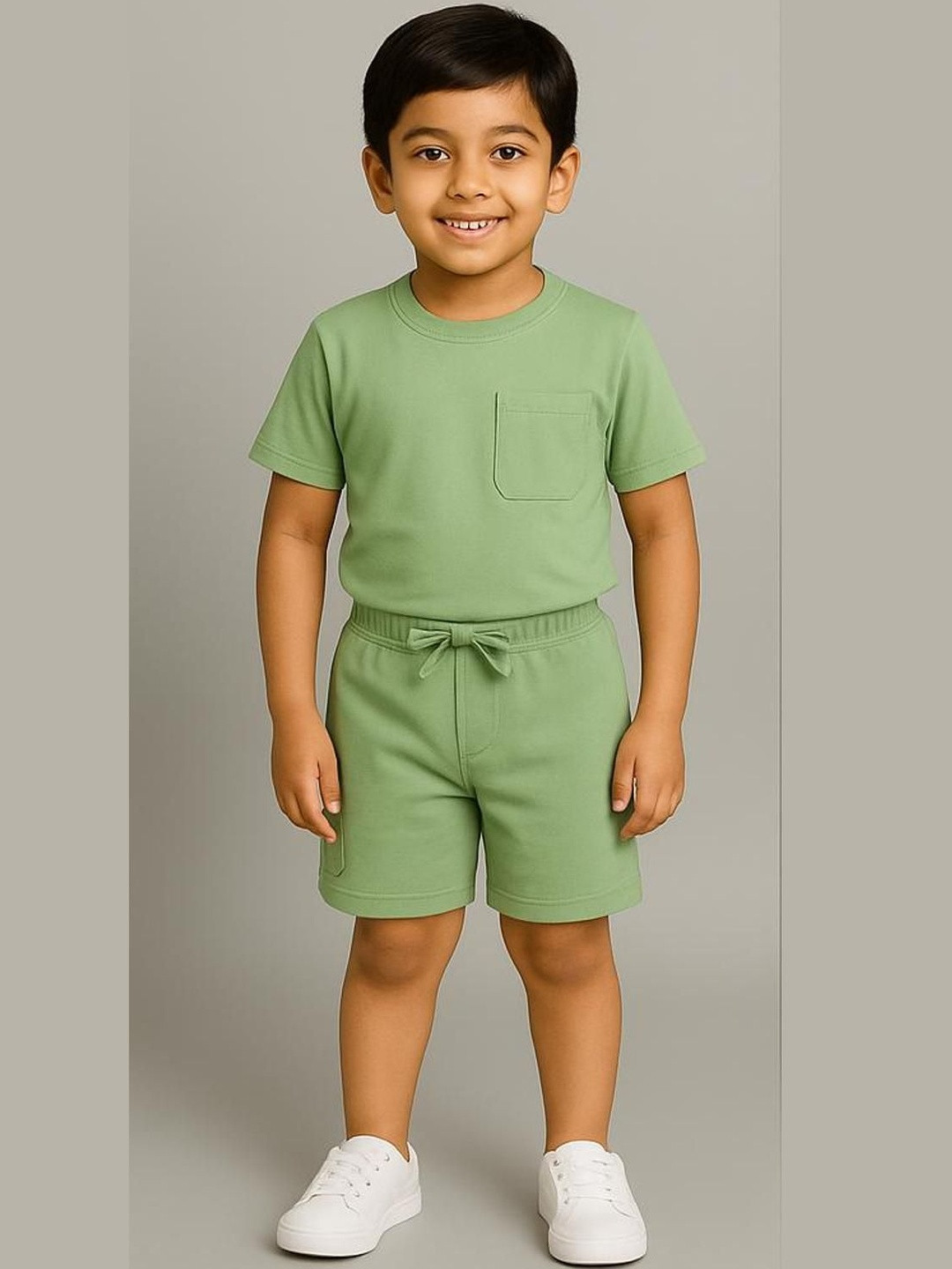 BURBN Boys Pure Cotton T-Shirt & Short Co-Ord Sets