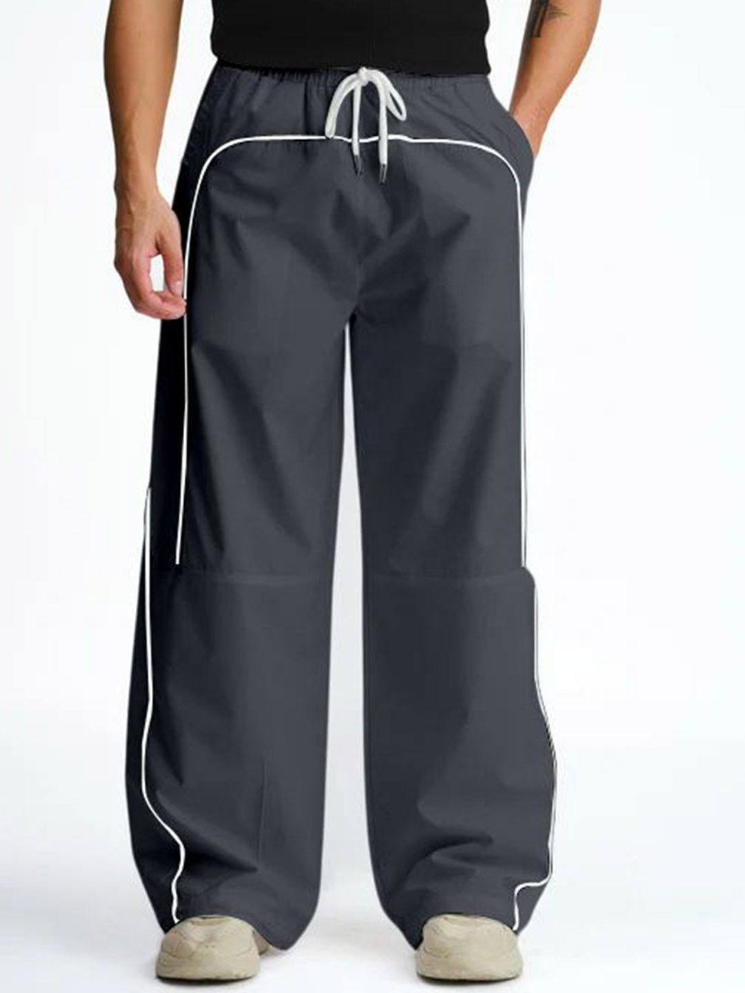 RAJOVATI Men Mid-Rise Track Pants