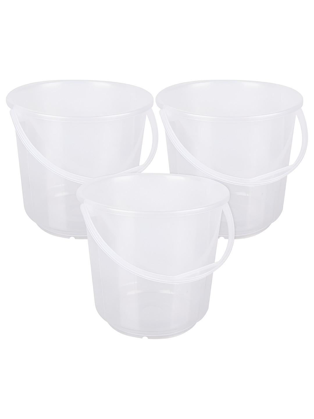 Aura Transparent 3 Pieces Buckets 7L