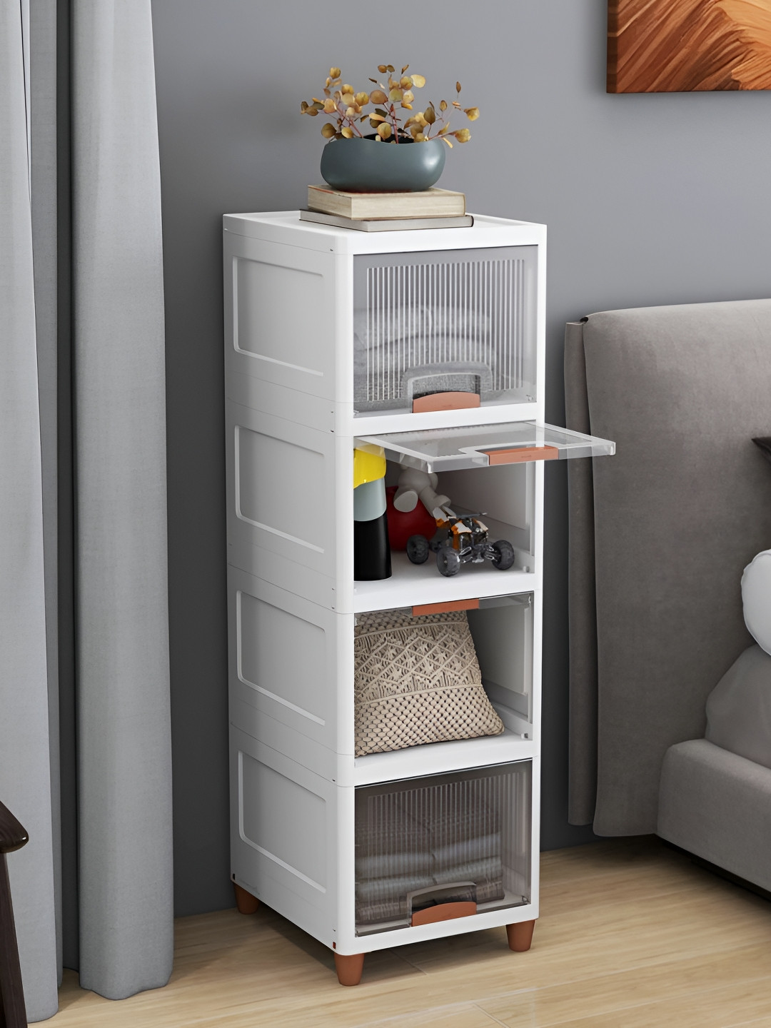 JD FRESH Transparent Crack Resistant Multi-Utility Organiser