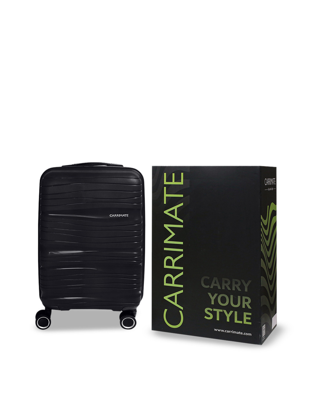 CARRIMATE Women Premium Hard Sided 360 Spinner Wheels Lightweight Cabin Trolley Bag