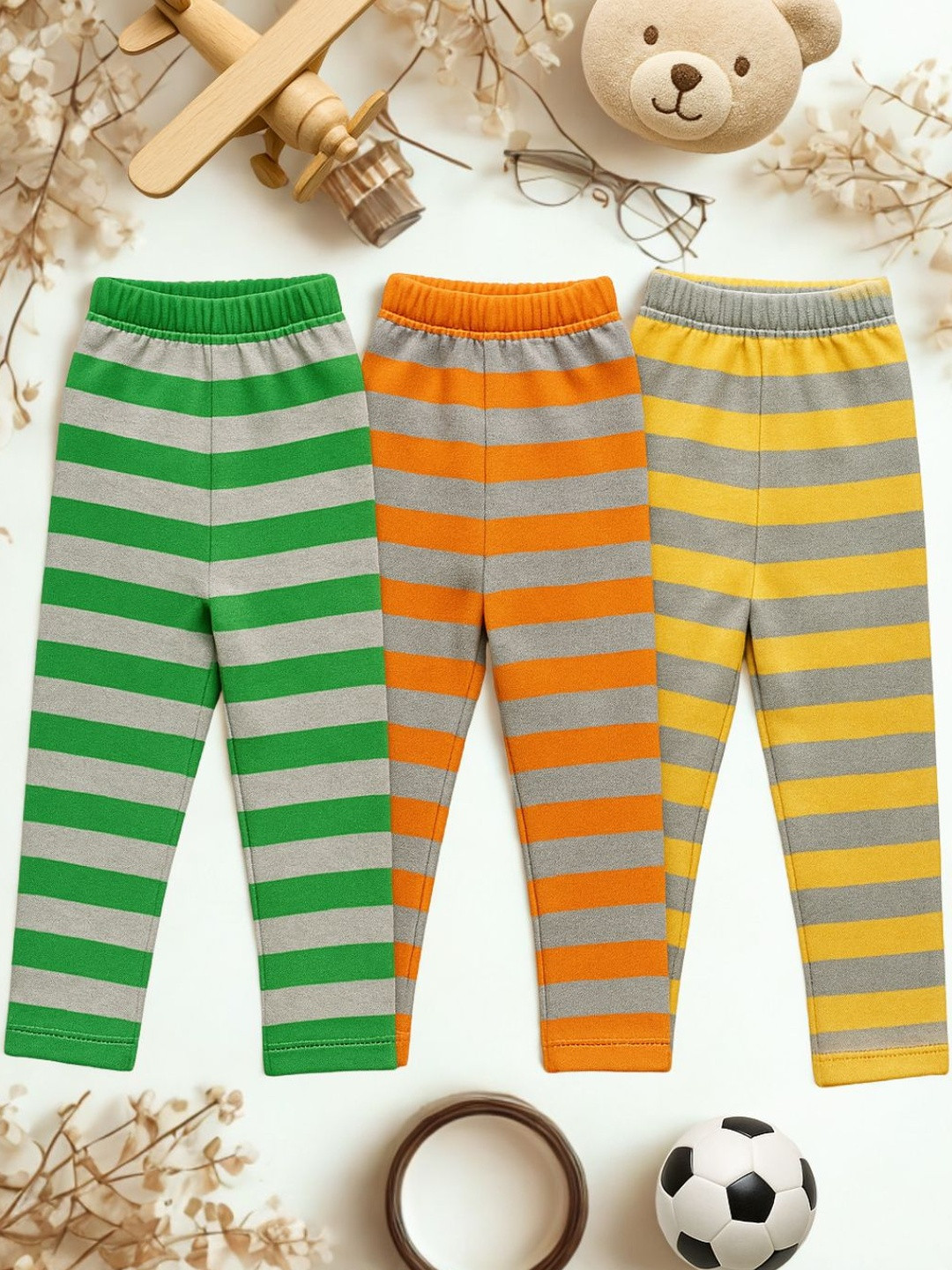 Cortica Boys' Track & Night Pants Combo Pack of 3