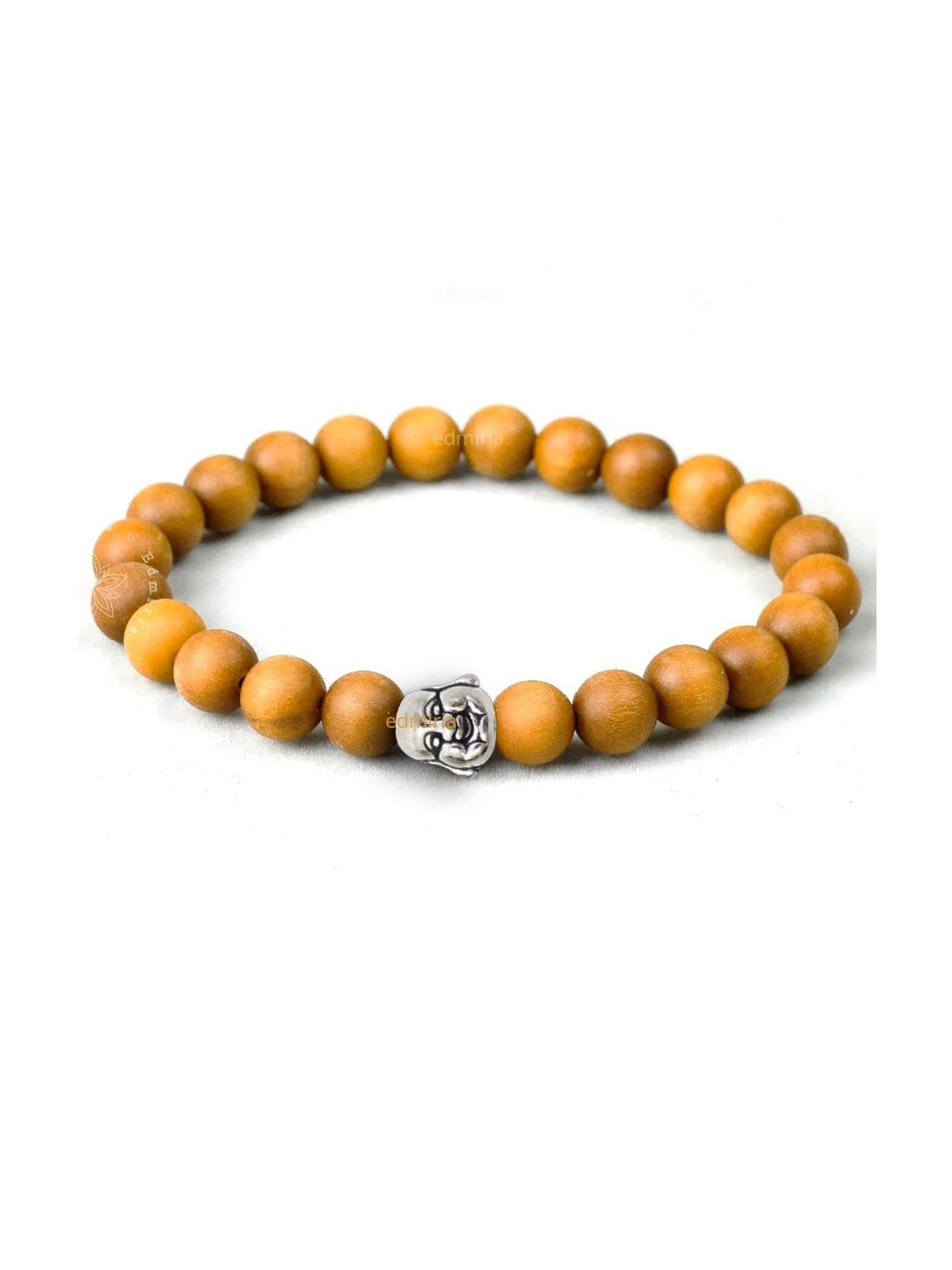EDMIRIA Unisex Buddha Beads And Sandalwood Bracelet