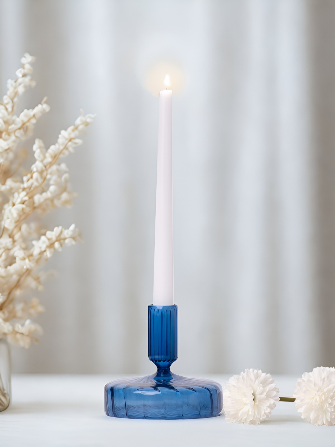 haus & kinder Blue Moonveil Sapphire Candle Holder