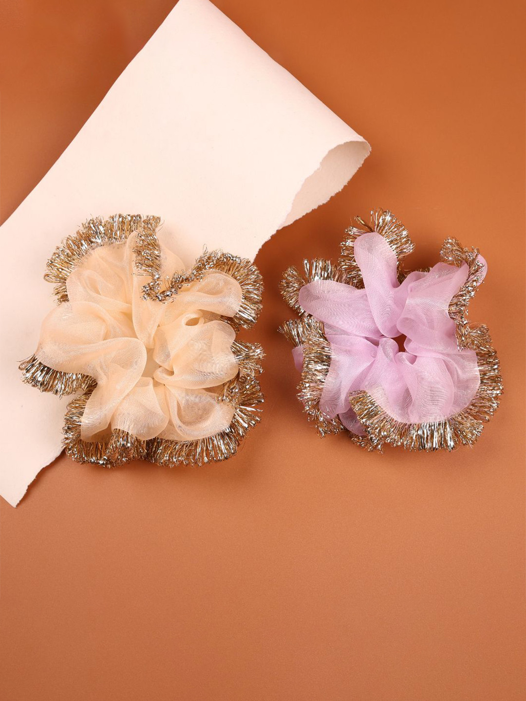 Choko Girls Set Of 2 Scrunchies Ponytail Holders