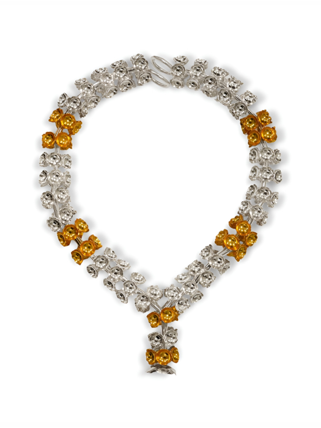 Joyalukkas Silver Textured Radiant Garland