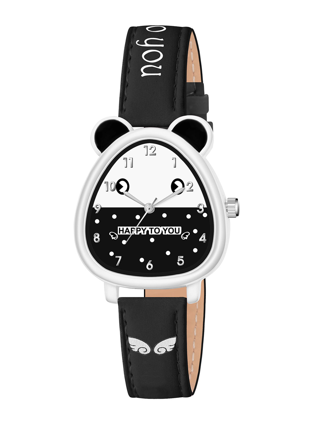 KIDSUN Girls Dial & Leather Straps Analogue Multi Function Watch 7032_BLACK_BLACK