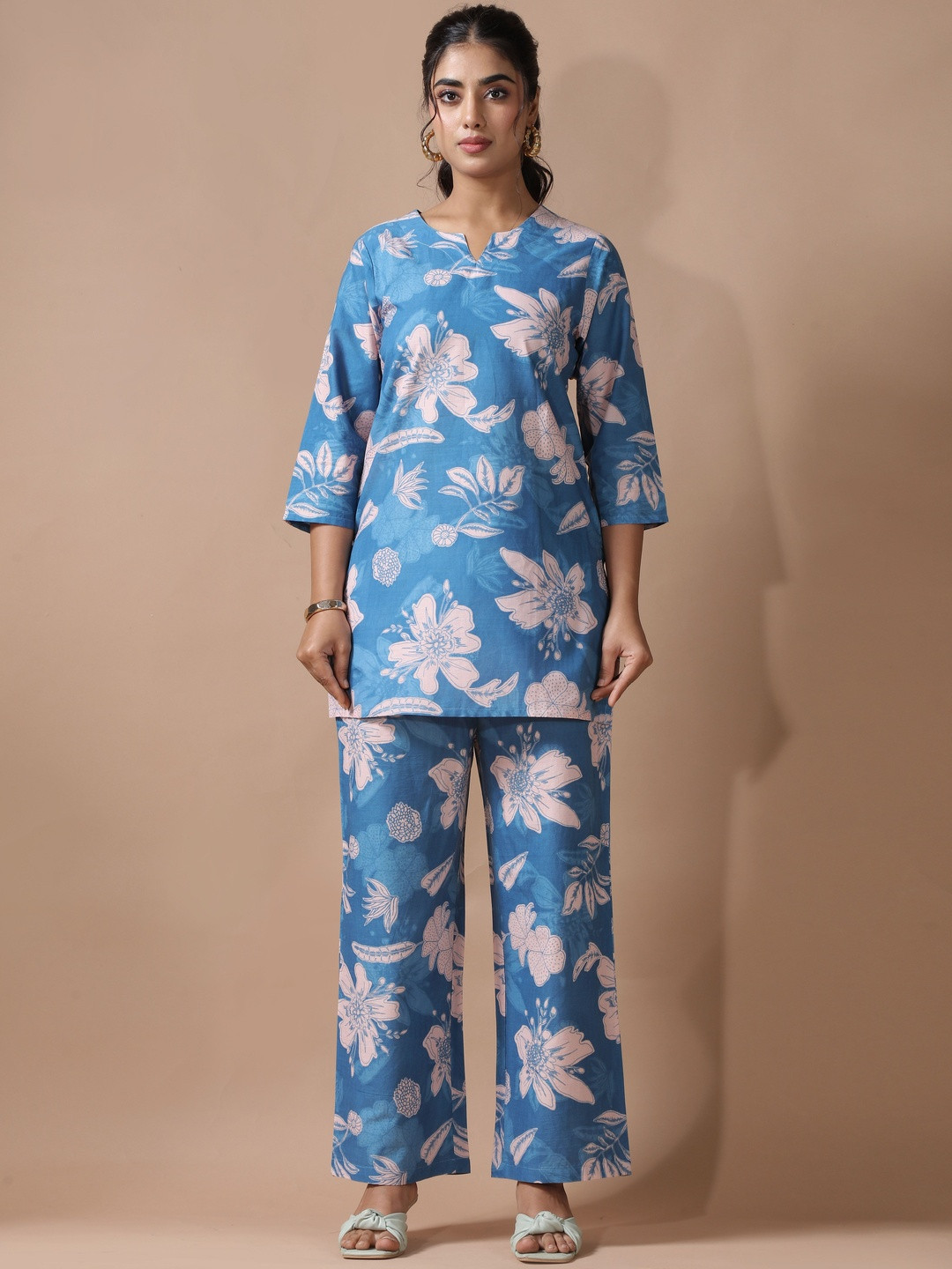 Anouk Rustic Women Floral Printed Regular Pure Cotton Co-ord Set