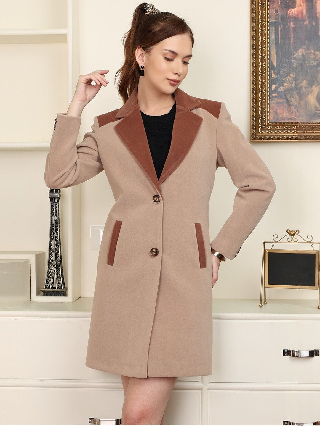 Roadster Wool Long Sleeves Stylish Coat