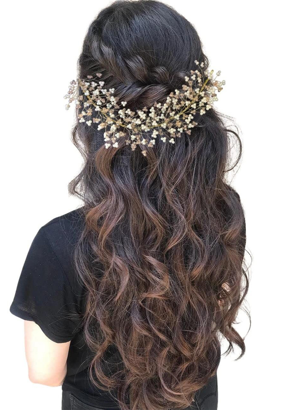 SAMYAK Women Western Crystal Beaded Tiara