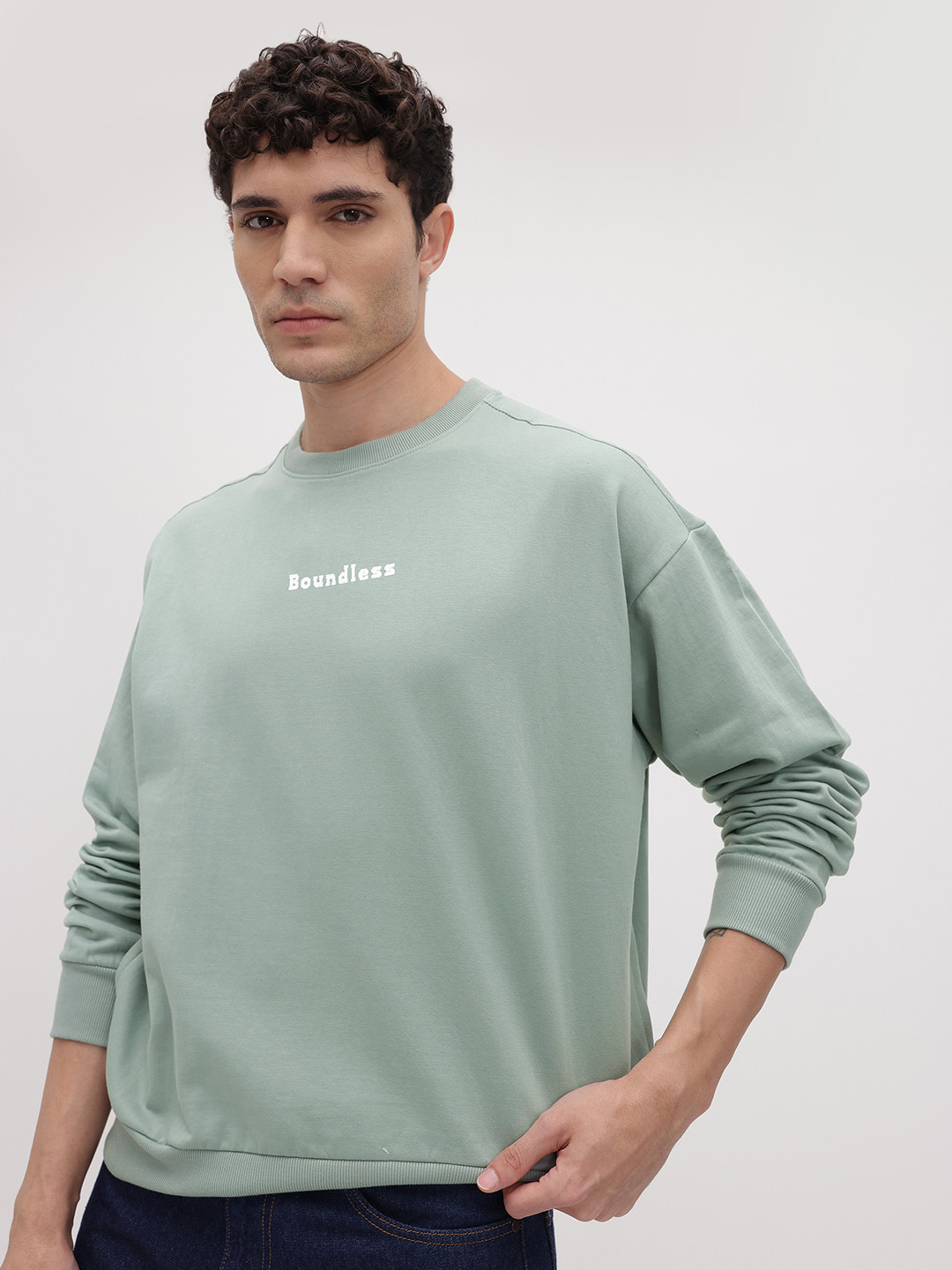 The Roadster Life Co. Men Oversized Sweatshirt