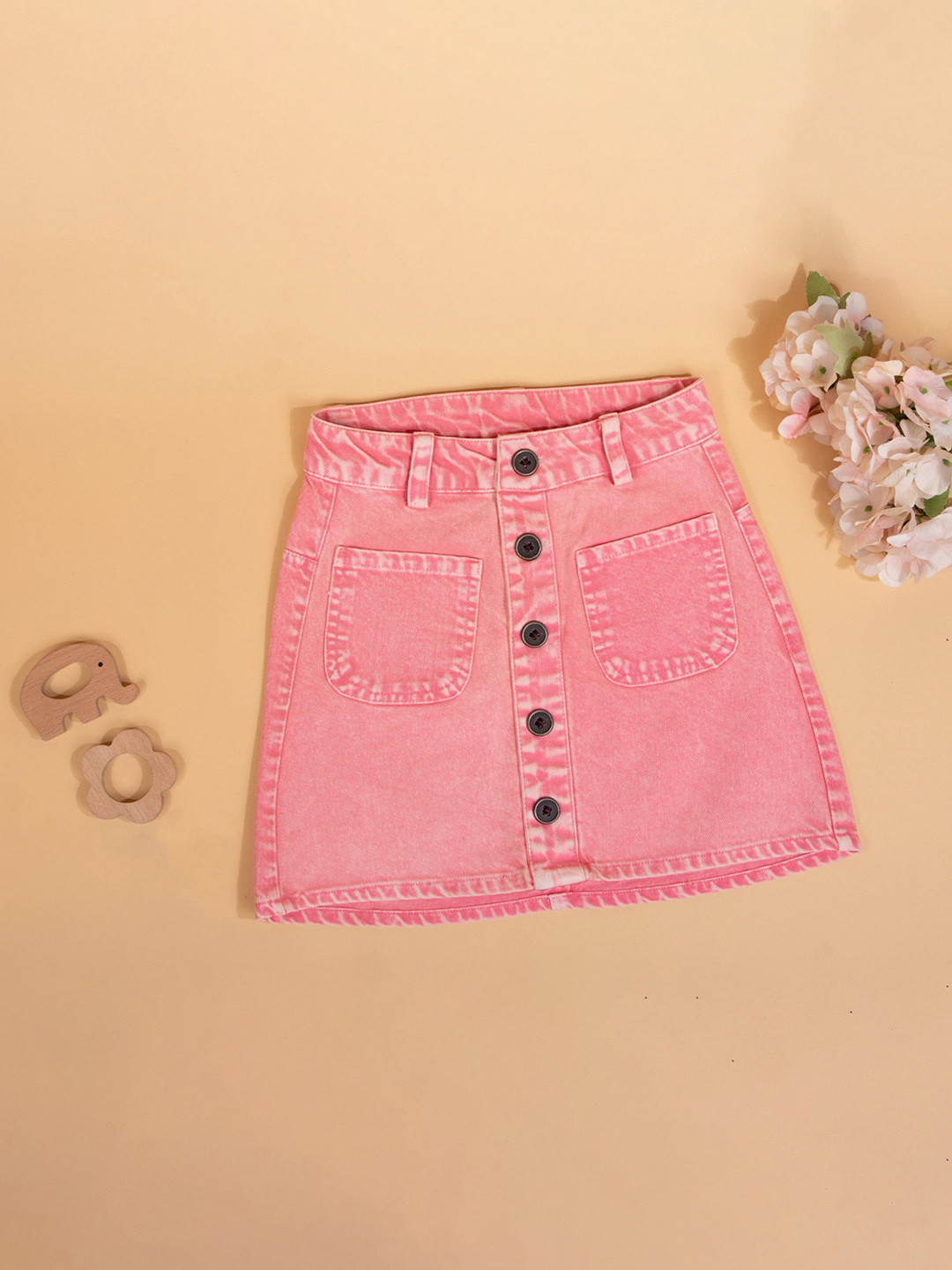 TWEENY MINI Girls Denim A-Line Mini Skirt