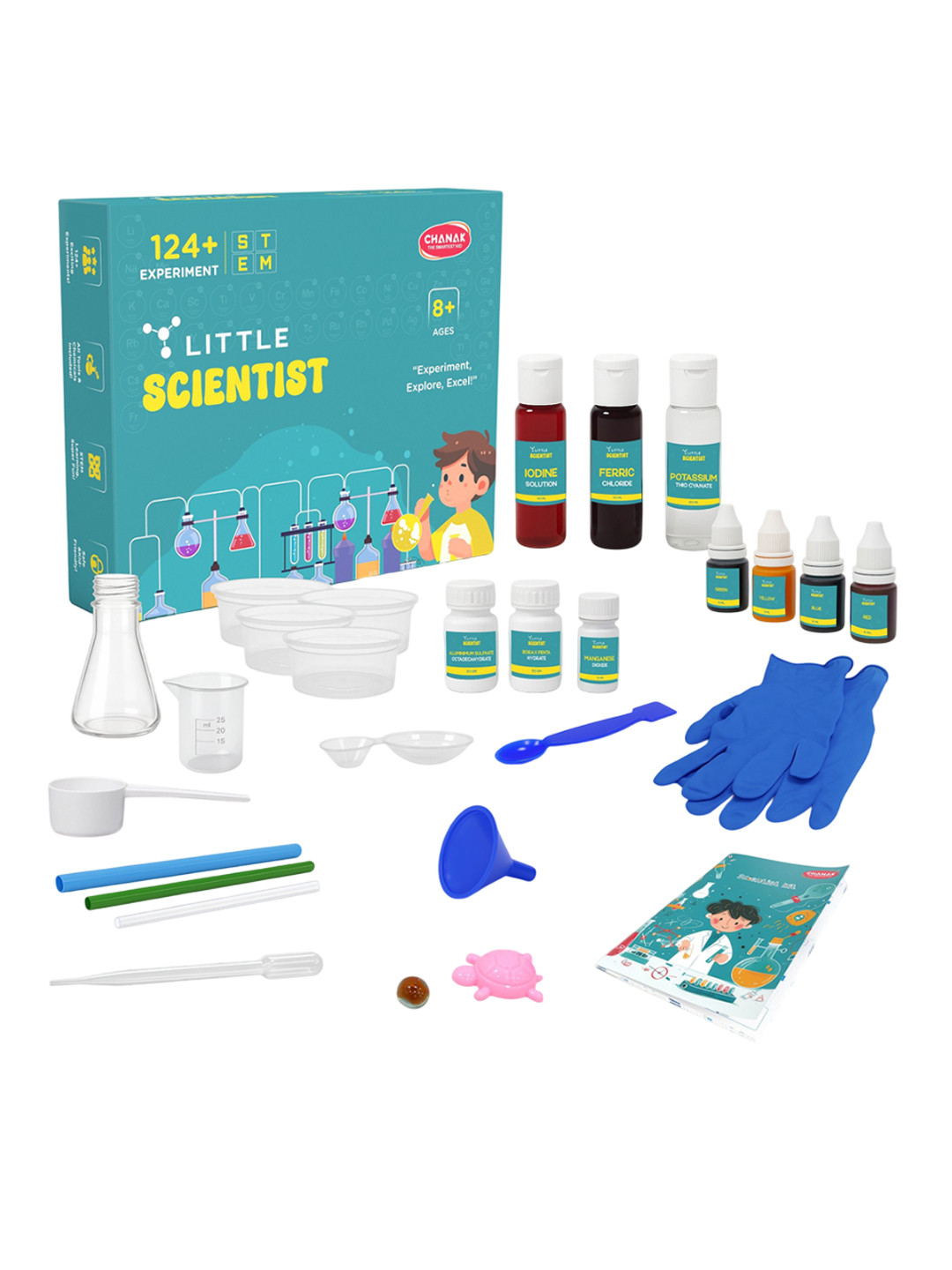 CHANAK Kids BPA Free Little Scientist Chemistry Lab Kit With 124+ Experiments