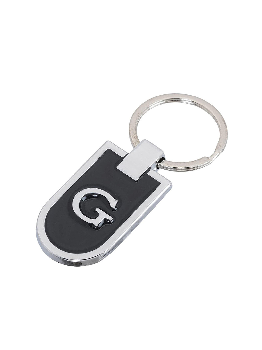 AUGEN Stainless Steel Alphabet Letter G Printed Key Chain