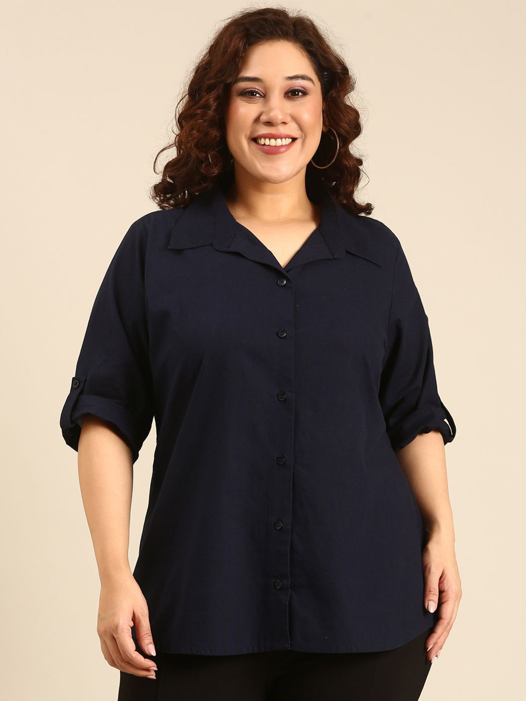 The Pink Moon Regular Fit Cotton Button Down Collar Casual Shirt