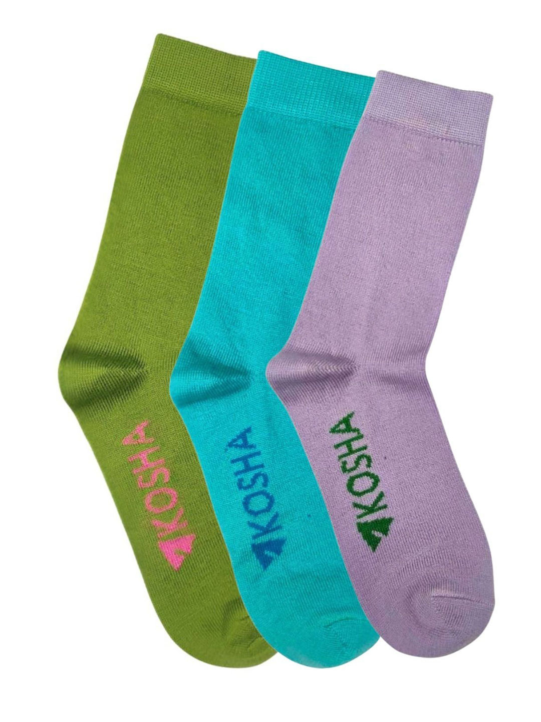 Kosha Women Pack Of 3 Moisture Wicking Merino Wool Calf Length Socks