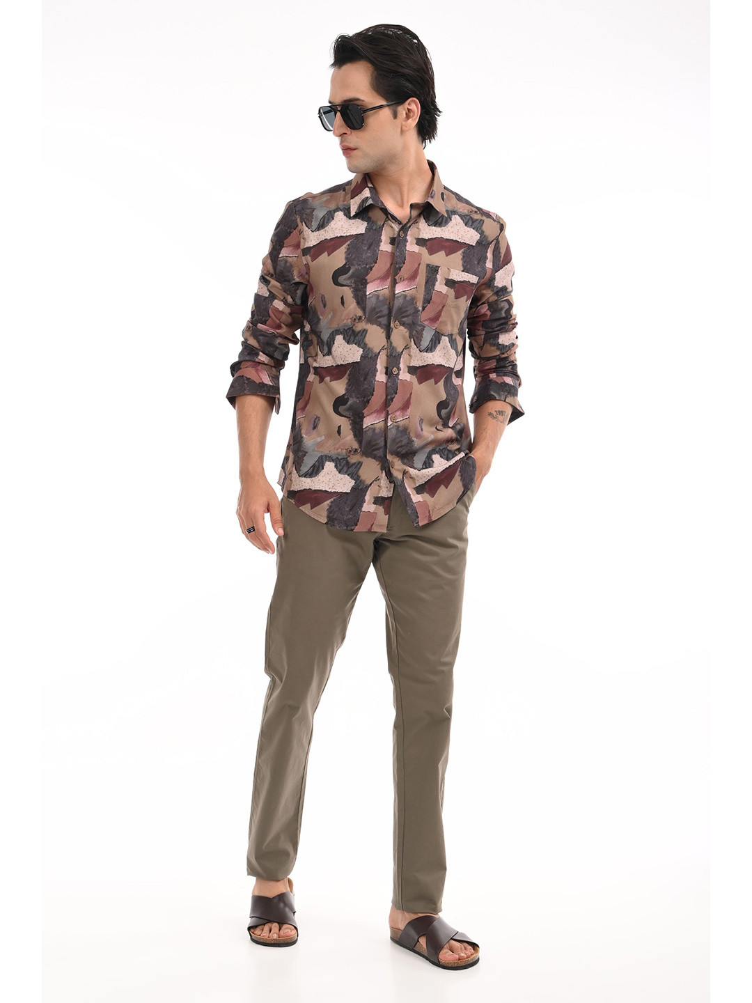 Estilocus Standard Digital Printed Casual Shirt