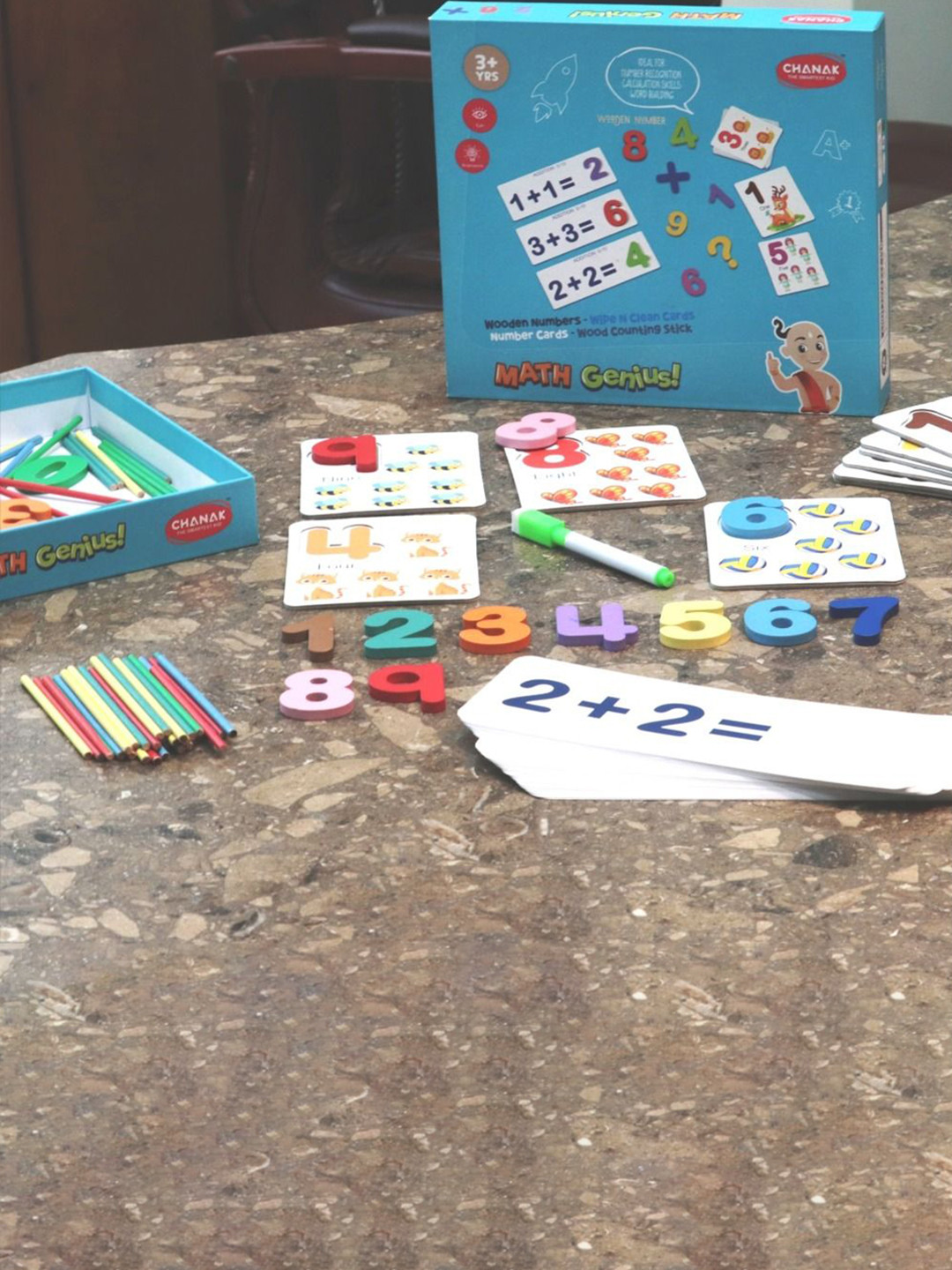 CHANAK Math Genius Wooden Numbers