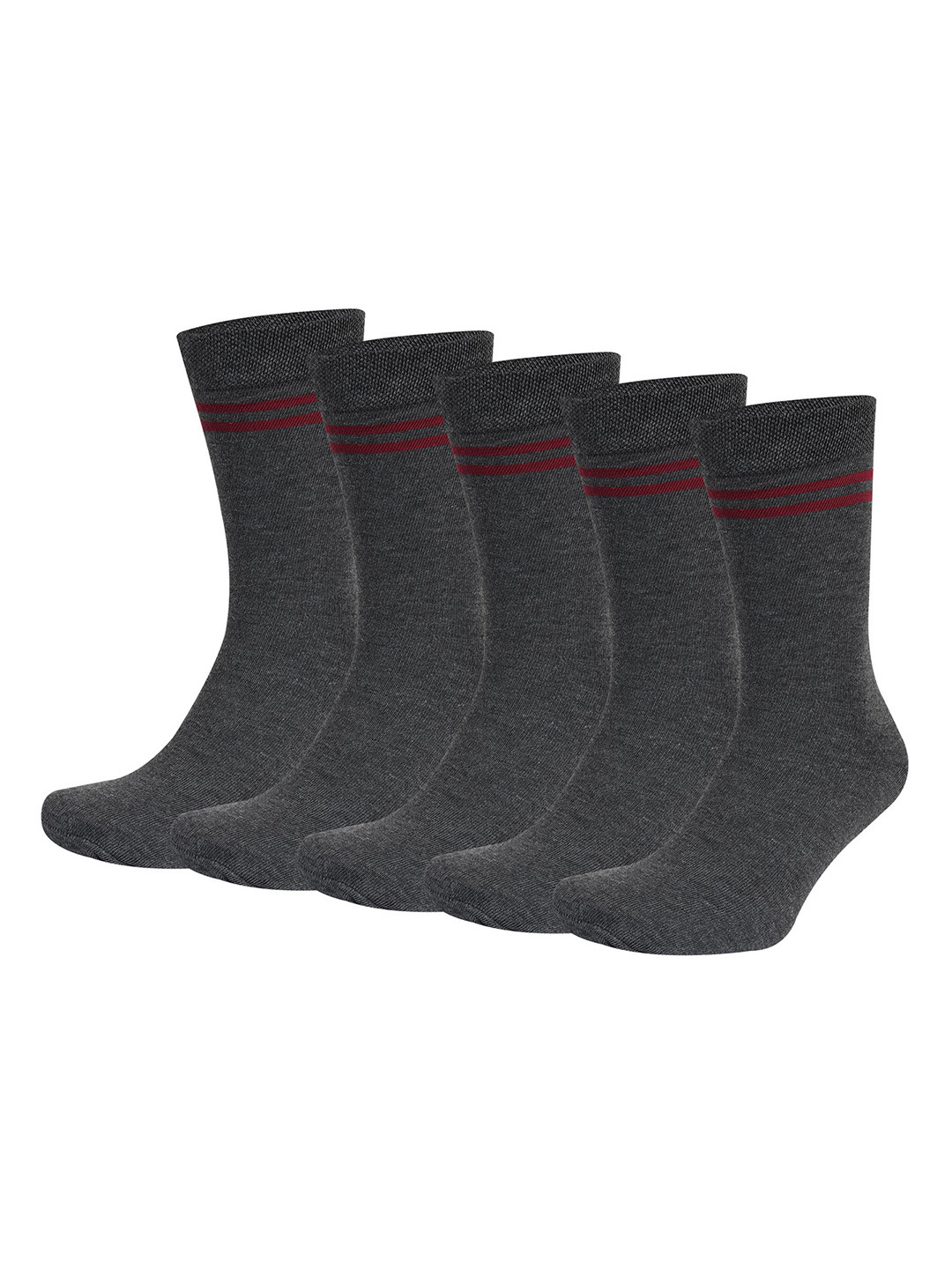bizala Kids Pack Of 5 Striped Woollen Calf Length Socks