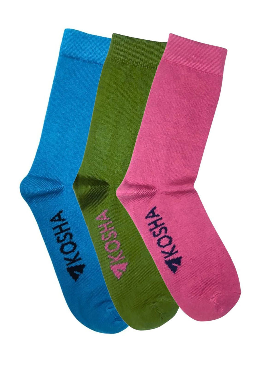 Kosha Women Pack Of 3 Calf Length Classic Socks