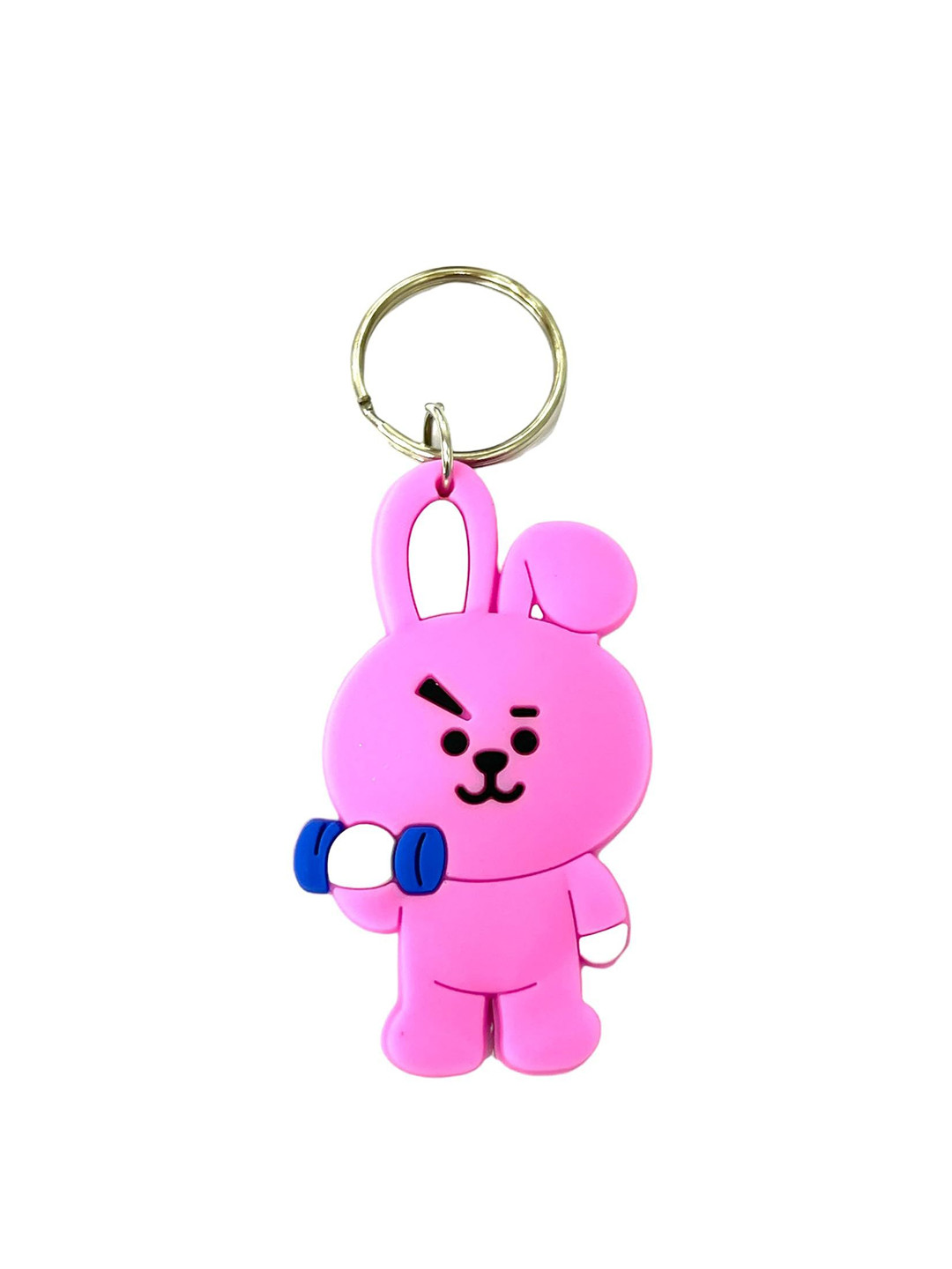 AUGEN Textured Rubber Car & Bike Key Chain