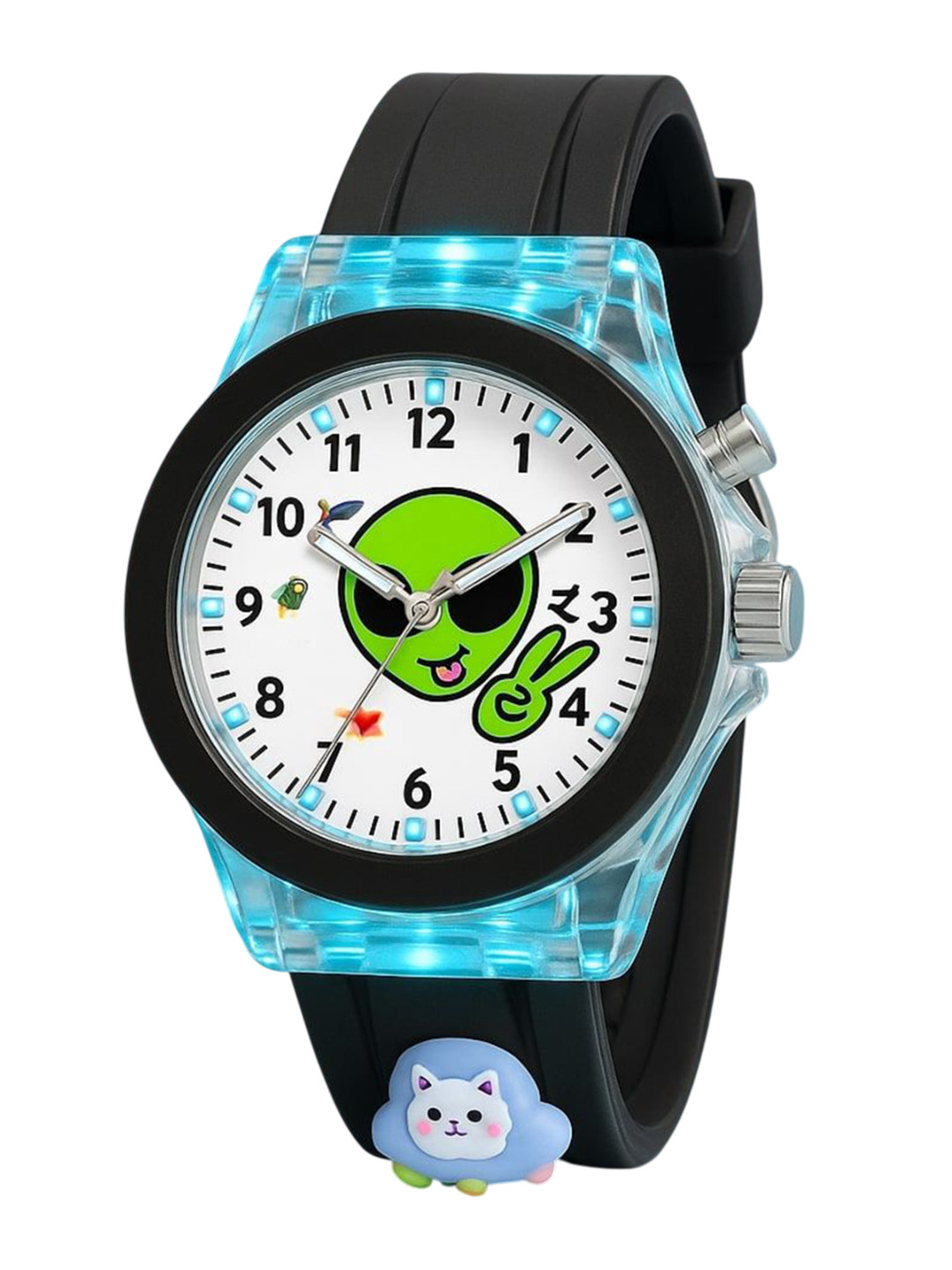 SELLORIA Kids Printed Dial & Straps Analogue Multi Function Watch CL02BlkAllien2