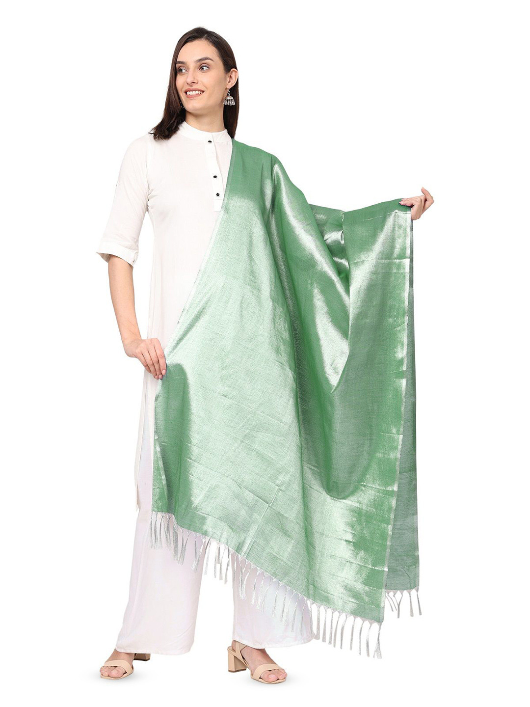 Fashily Tissue Dupatta With Zari