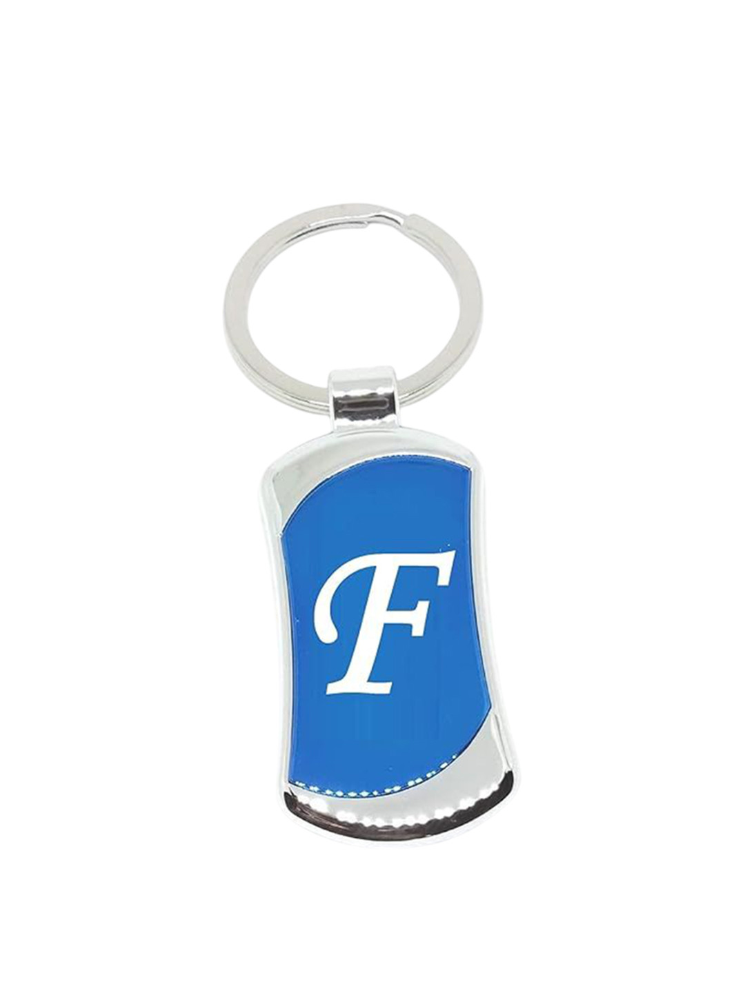 AUGEN Stainless Steel Alphabet Letter F Key Chain