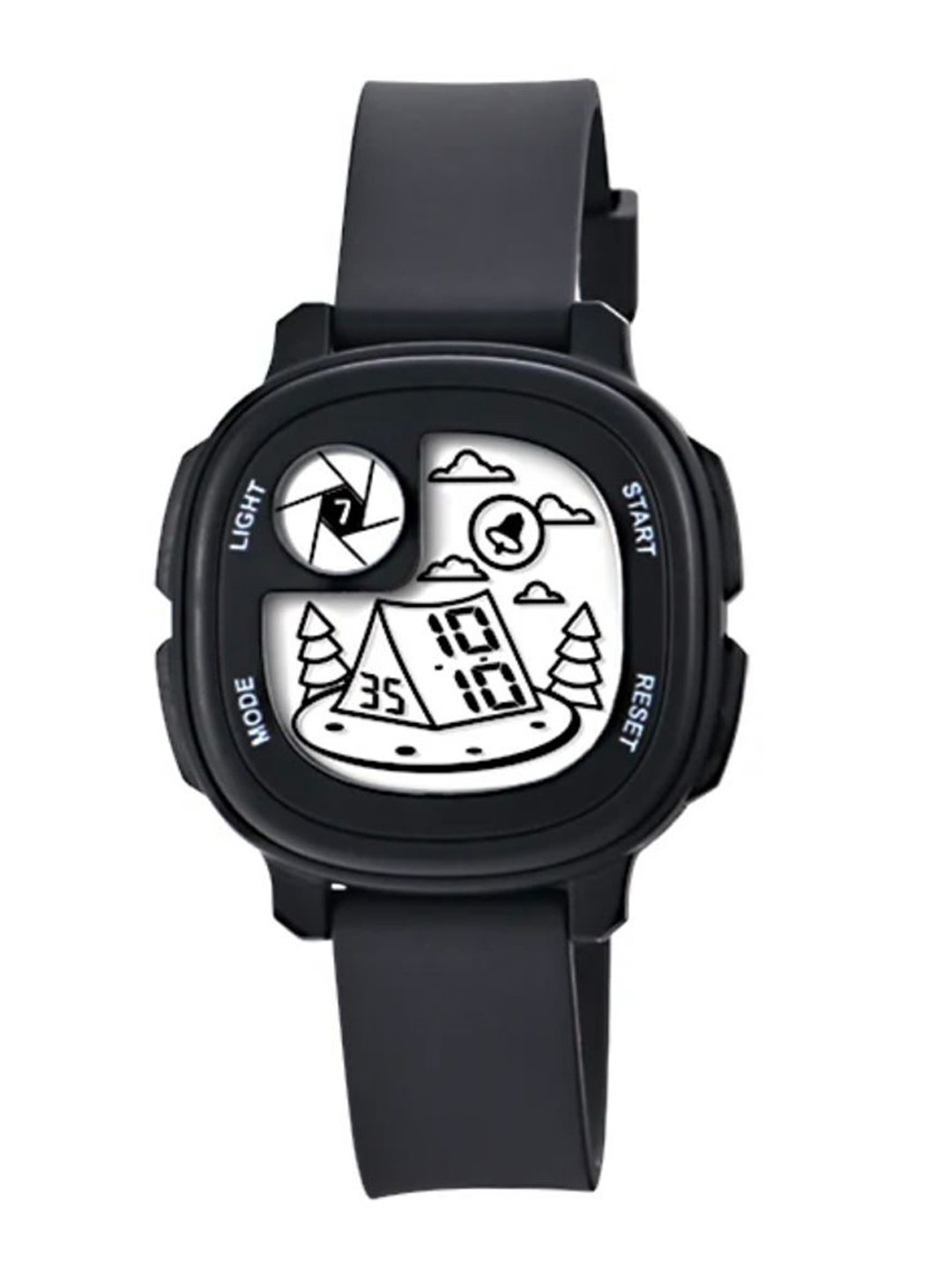 KIDSUN Boys Dial & Straps Digital Multi Function Watch 811_BLACK_BLACK