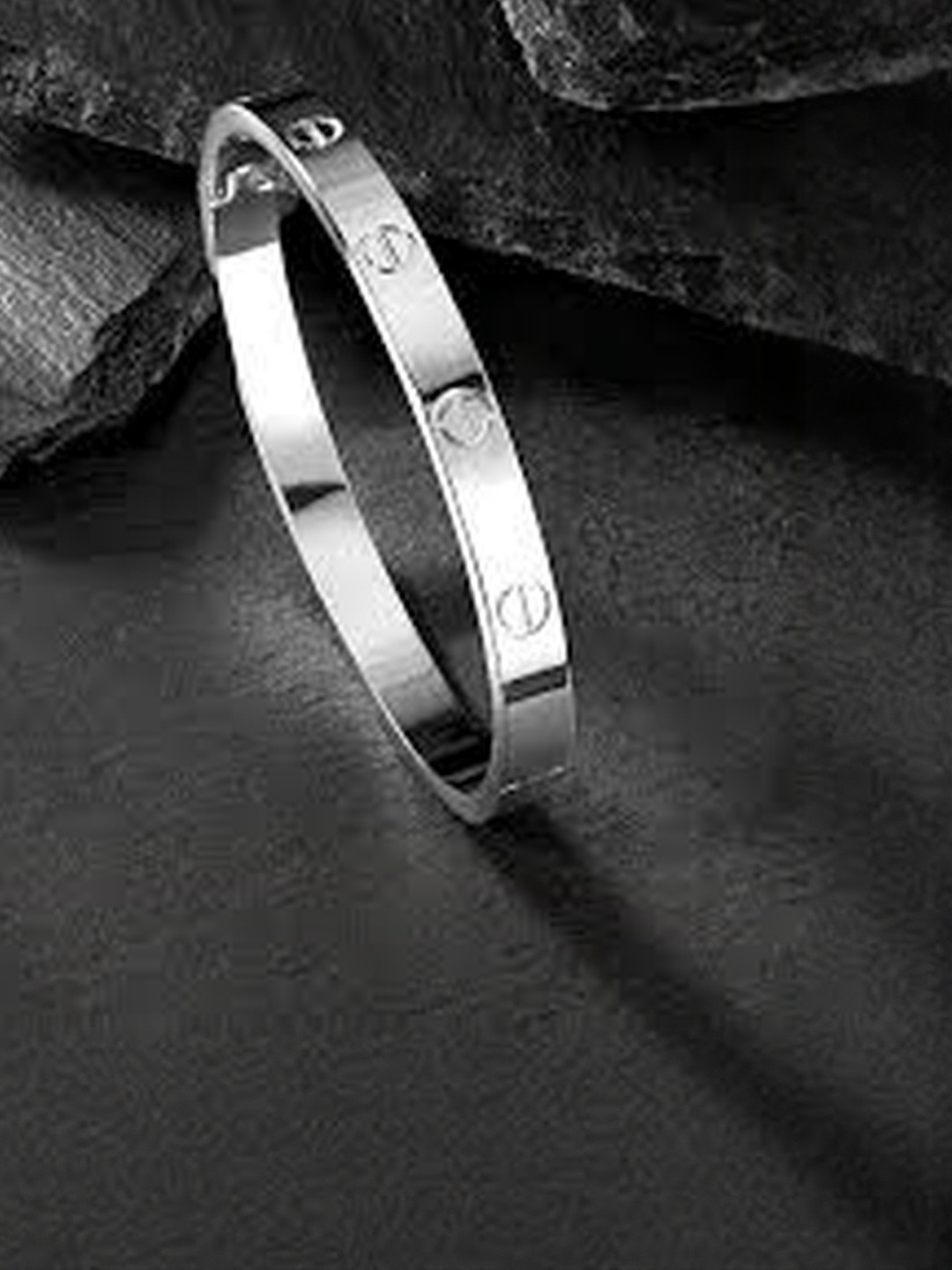 Anouk Silver-Plated Korean Style Brass American Diamond Bracelet