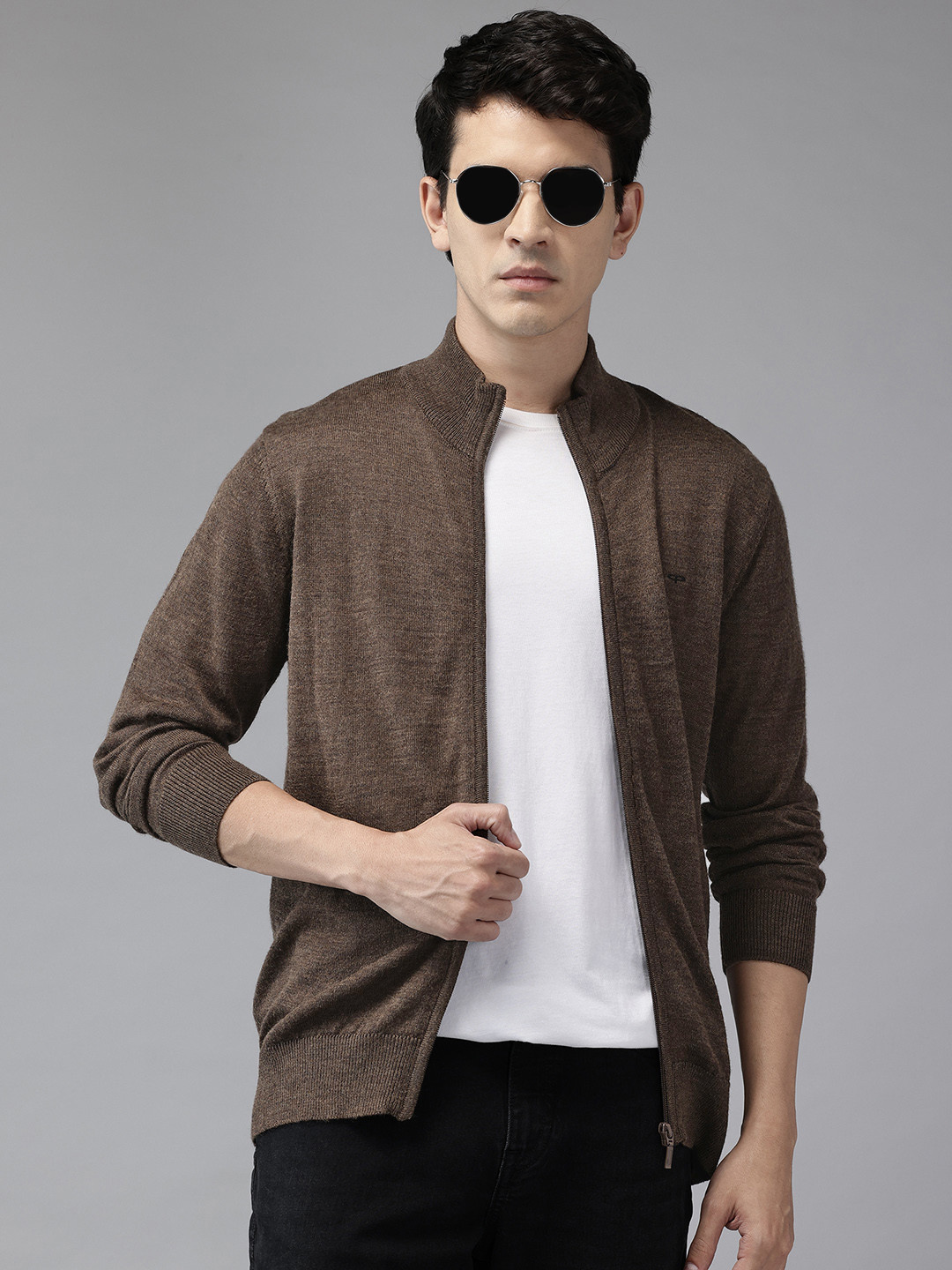 ColorPlus Mock Collar Cardigan