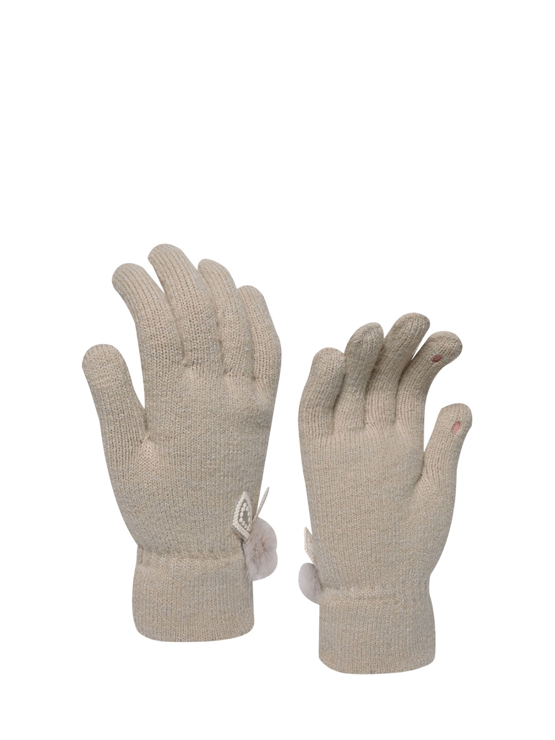 LOOM LEGACY Women Solid Lightweight Woollen Gloves With Touchscreen Wear