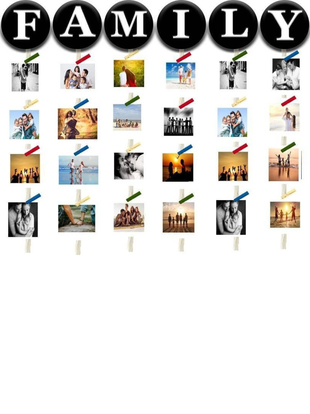 Shiv Collection Black Family Wood Wall Hanging