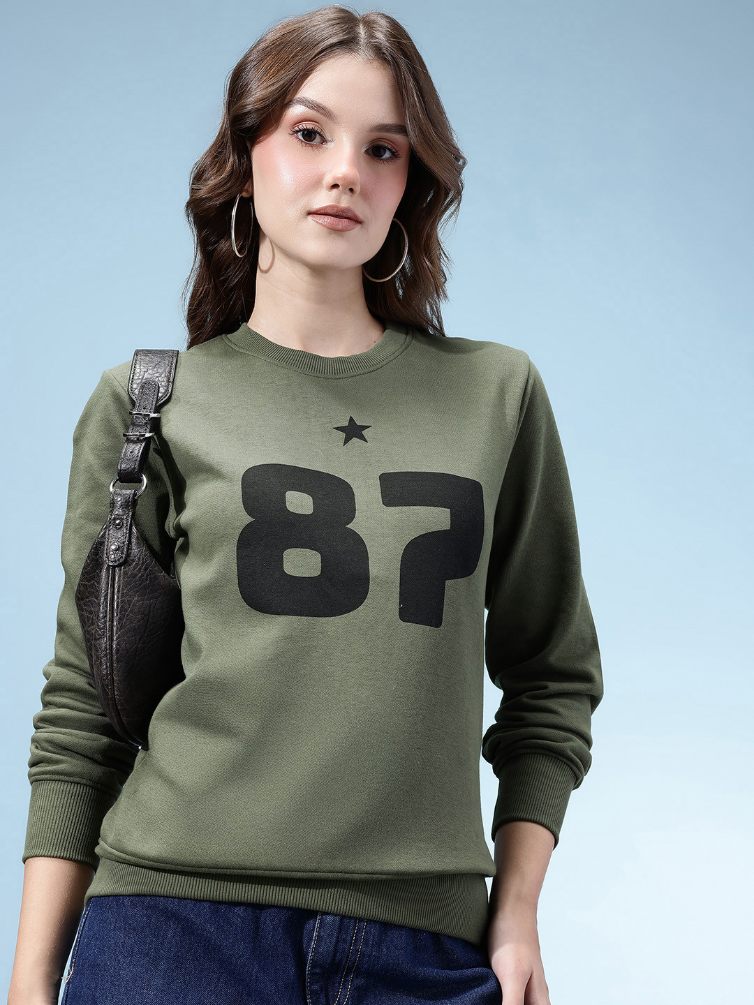 glitchez Conversational Printed Terry Sweatshirt