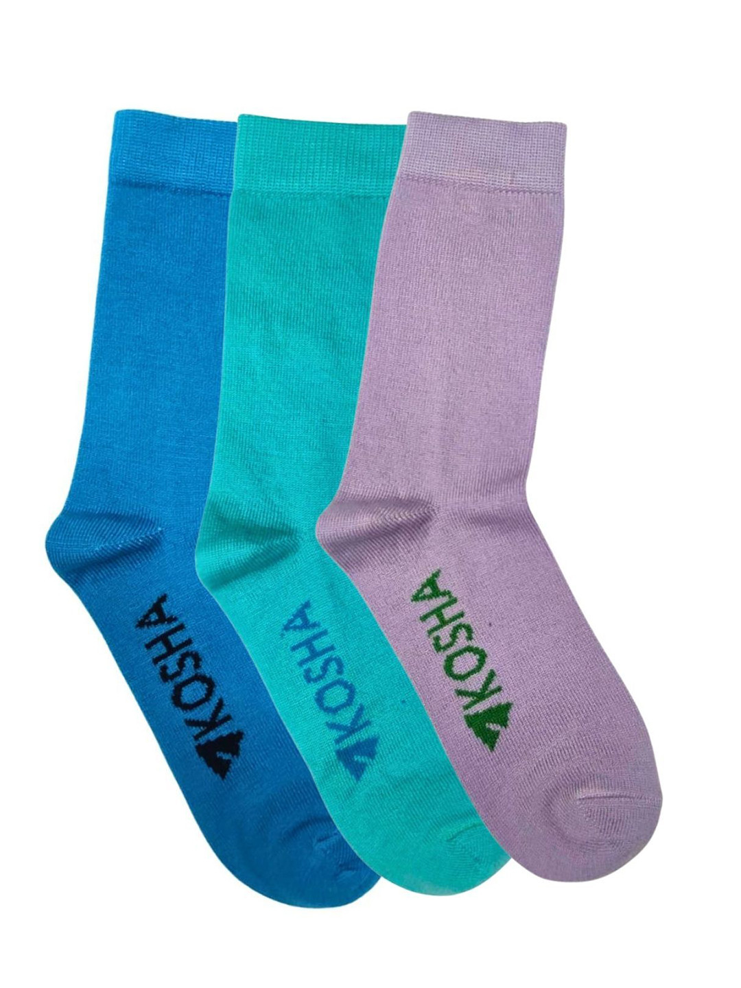 Women's Merino Pack of 3 Wool Crew Length Socks