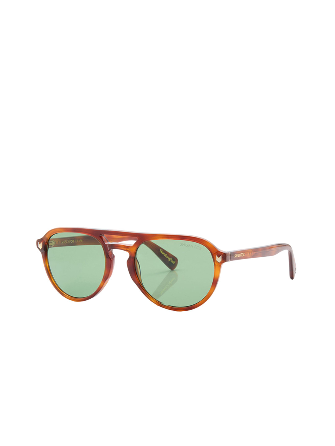 Shisen Fox Arias Kaizen Unisex Polarised and UV Protected Lens Aviator Sunglasses ASG04