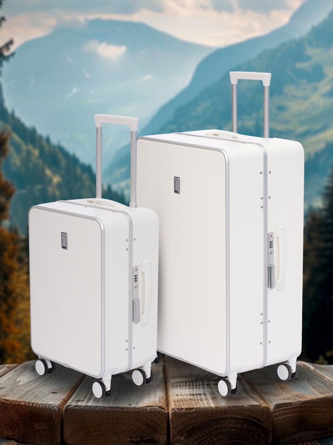 SWISS MILITARY Lorenzo Set Of 2 Hard-Sided Trolley Suitcase