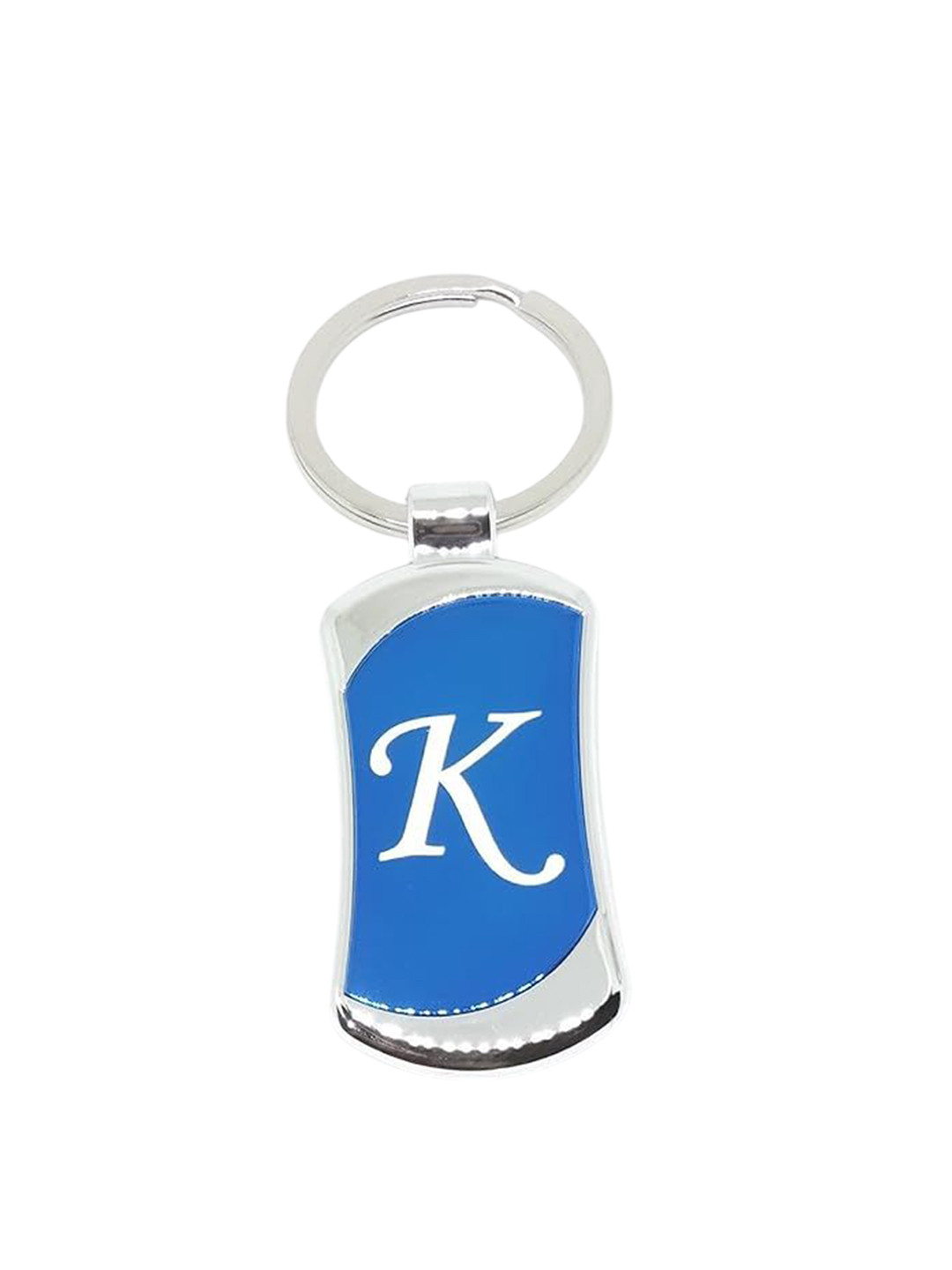 AUGEN Stainless Steel Alphabet Letter K Key Chain