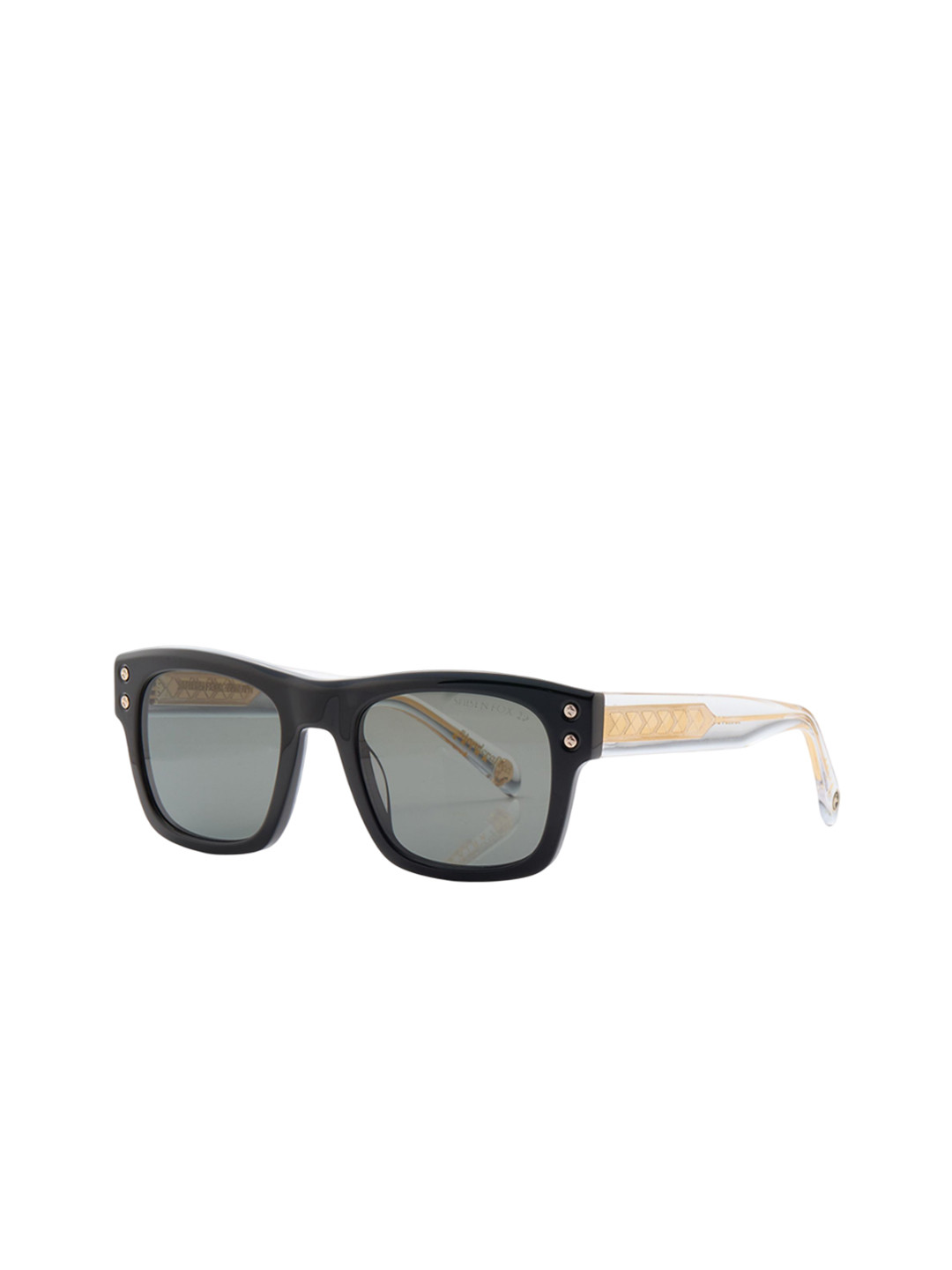 Shisen Fox Unisex Rectangle Sunglasses with Polarised and UV Protected Lens ASG52