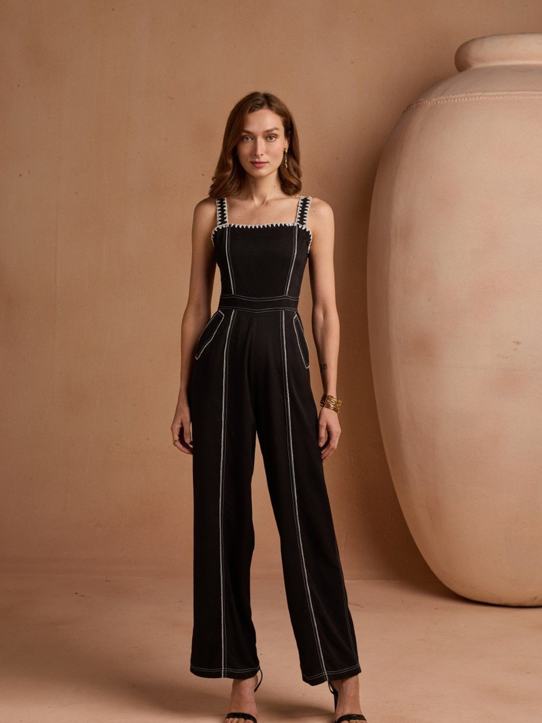 Style Island Women Tencel Basic Jumpsuit