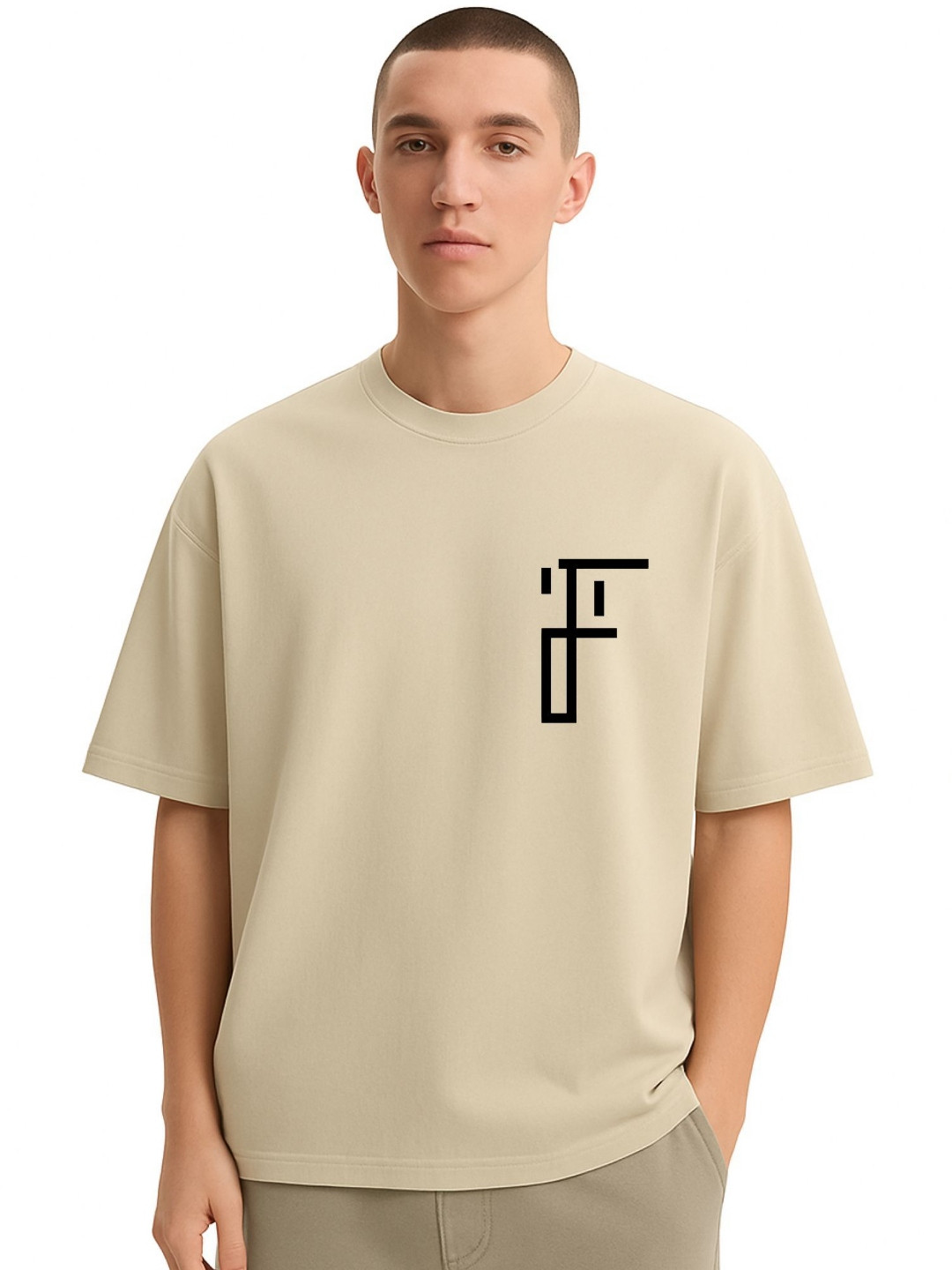 Fashnobic Men Dri-FIT All You Need Printed Round Neck Cotton Oversized T-shirt