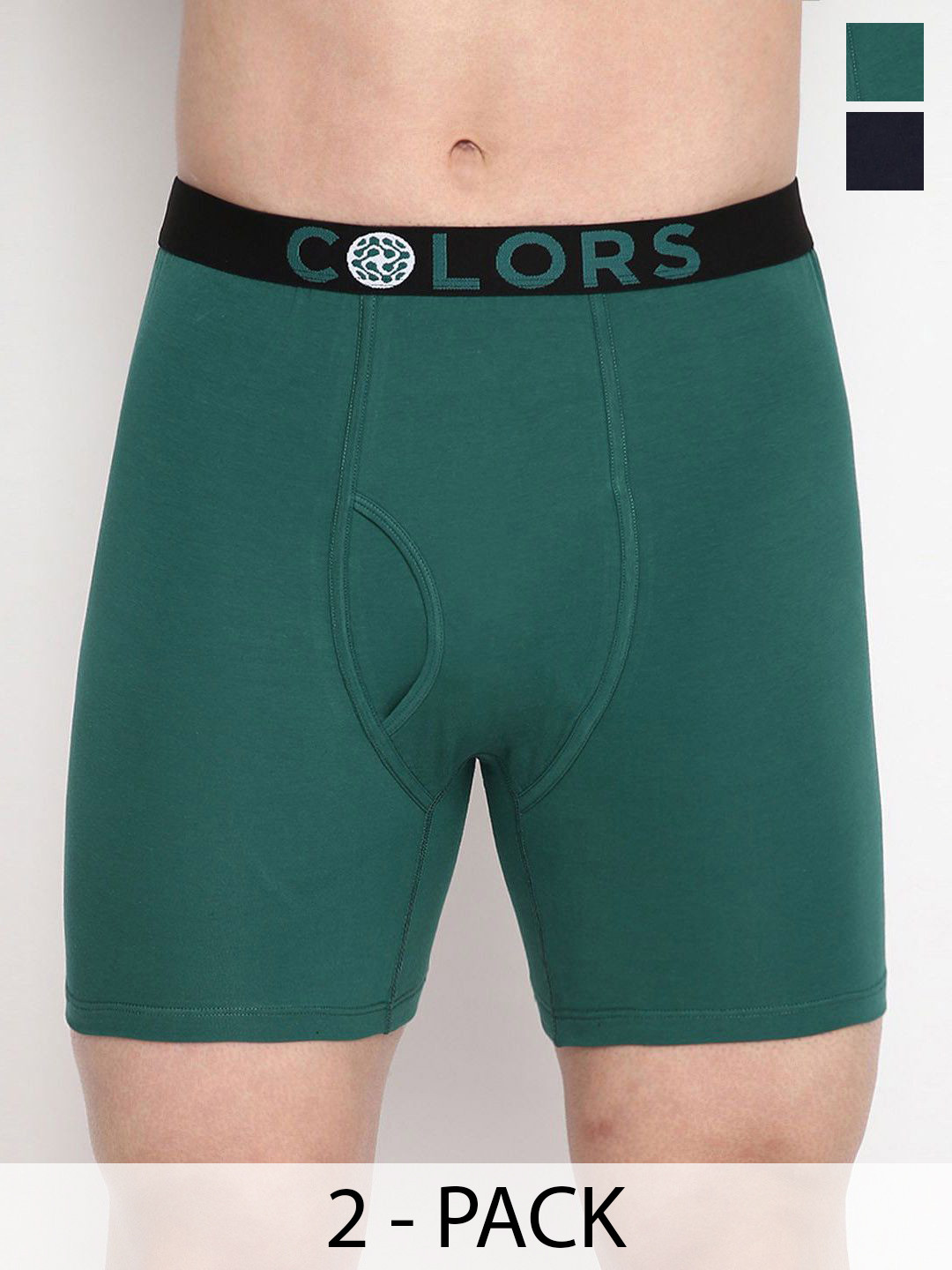 COLORS by Rupa Frontline Pack Of 2 Solid Seamless Short Trunk