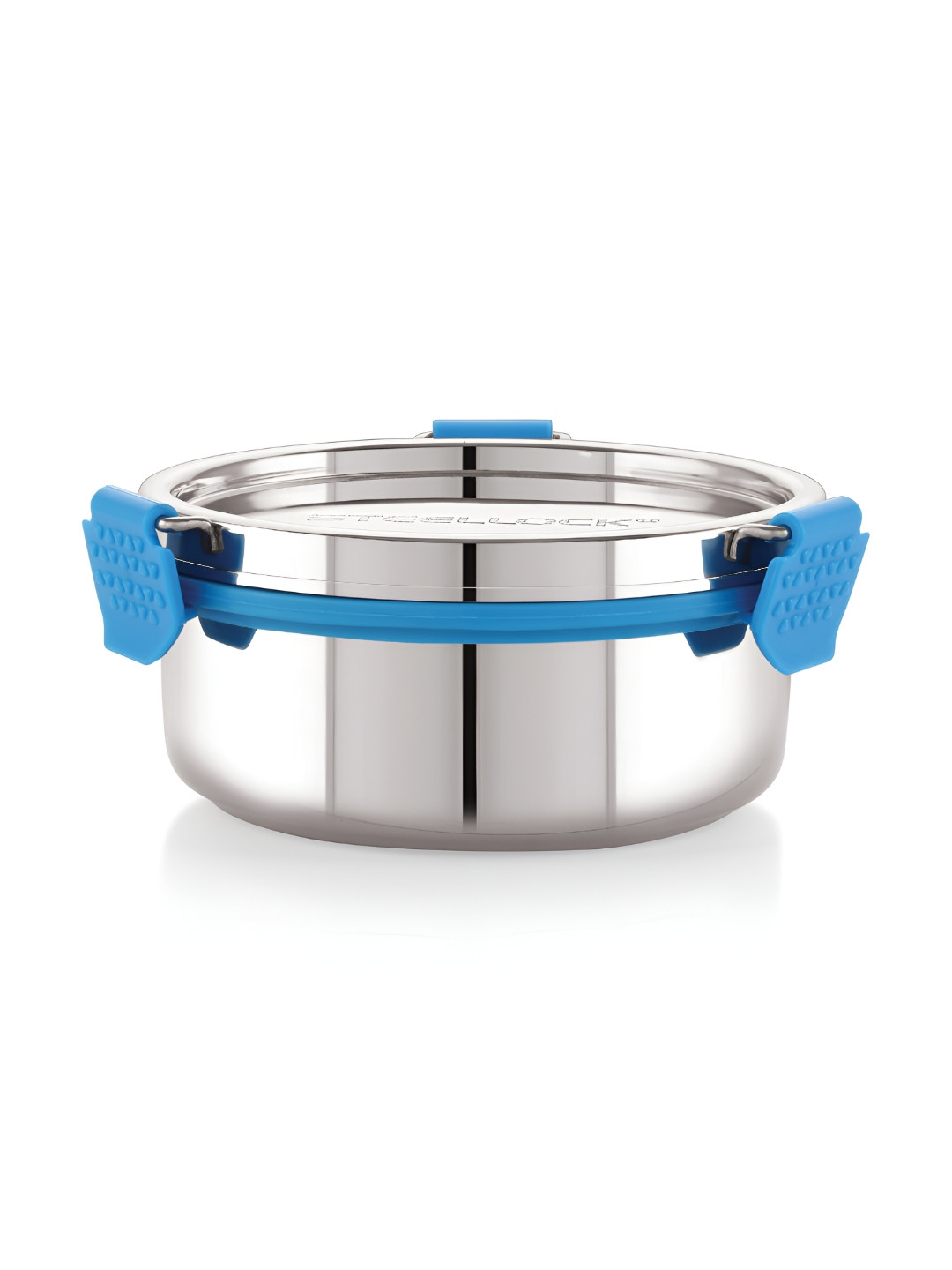 STEELLOCK Silver-Toned Stainless Steel Air Tight Lunch Box