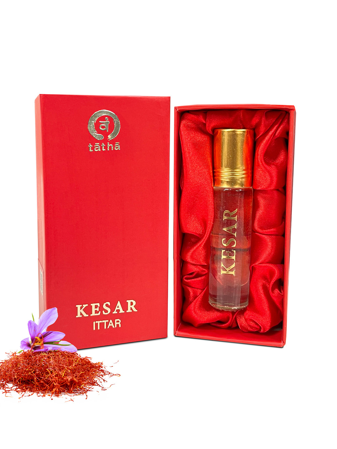 Tatha Premium Kesar Long Lasting  Alcohol-Free Attar- 10 ml